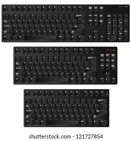 keyboard vector illustration on a white background