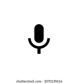icono de voz del teclado. Diseño de estilo plano aislado en un fondo blanco. Ilustración del vector