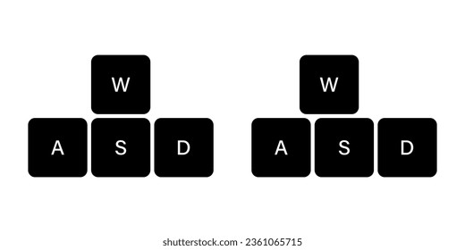 Juego de iconos de botones de teclado