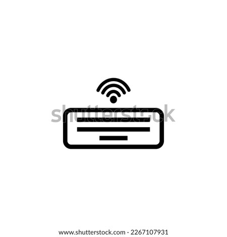keyboard wireles sign symbol. vector illustration