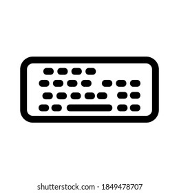 Tastatur, Wireless-Symbol oder Logo einzeln auf Zeichen, Vektorgrafik - qualitativ hochwertige Vektorsymbole mit schwarzem Hintergrund
