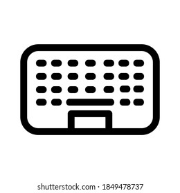 keyboard wireless icon or logo isolated sign symbol vector illustration - high quality black style vector icons
