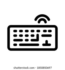 keyboard wireless icon or logo isolated sign symbol vector illustration - high quality black style vector icons
