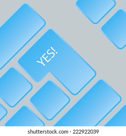 Keyboard with yes