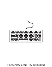 keybord icon, vector best line icon.
