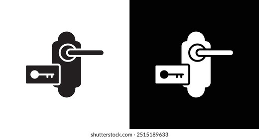Icono de acceso de tarjeta Ilustración plana de línea delgada