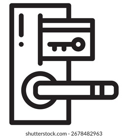 Icono moderno del Vector de la tarjeta de teclado – Plantilla mínima del símbolo de la ilustración para el diseño móvil de la interfaz de usuario del App del Web