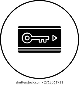 Icono de Vector de tarjeta de acceso. Se puede utilizar para aplicaciones de impresión, móviles y de Web.