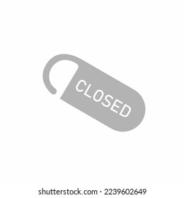 keychain icon, closed concept, vector illustration