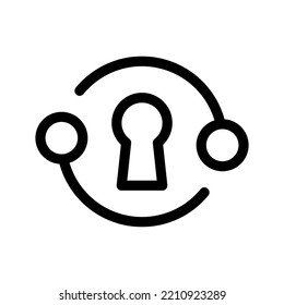 Keychain Icon Vector Symbol Design Illustration