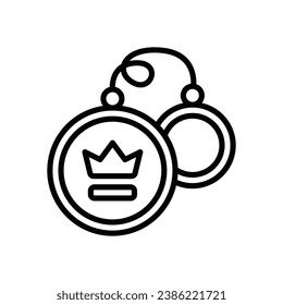 icono de la línea de teclas. icono vector para tu sitio web, móvil, presentación y diseño de logotipo.