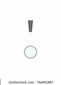 Keychain on a white background
