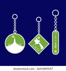  keychain set design in Vector, holder for key
