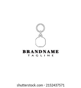 keychains logo cartoon icon design template black modern isolated illustration