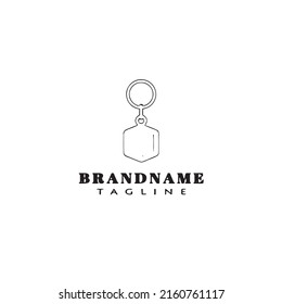 keychains logo cartoon icon design template black modern isolated illustration