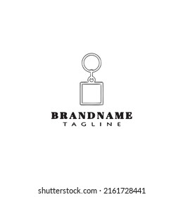 keychains logo cartoon icon design template black modern isolated illustration