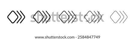 Keyframes icon Vector logo sign