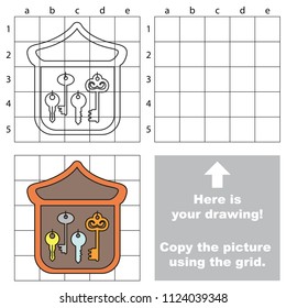 Keyholder, the educational game with simple game level. Copy the picture.