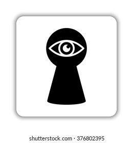 keyhole  - black vector icon