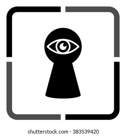 keyhole  - black vector icon
