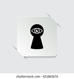 keyhole  - black vector icon