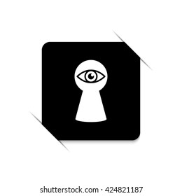 keyhole  - black vector icon