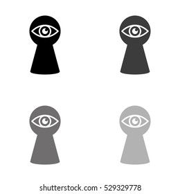 keyhole  - black vector icon