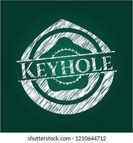 Keyhole chalk emblem