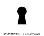 Keyhole for entrance door key on a white background. Template for text. Place for text. Abstraction. Safe. Background vector image. Safety. Security. Poster.