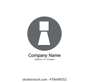 Keyhole flat logo icon for your project