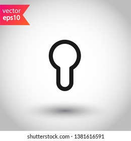 Keyhole flat sign design. Keyhole vector icon. EPS 10