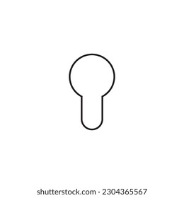 Keyhole flat sign design. Keyhole vector icon. Keyhole symbol pictogram. UX UI icon
