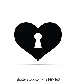 Keyhole Heart Icon