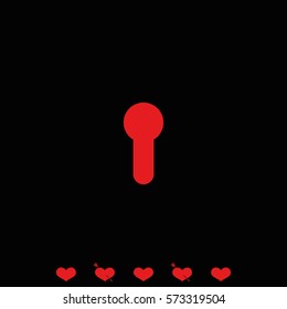 Keyhole icon.