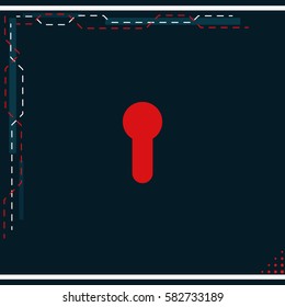 Keyhole icon.