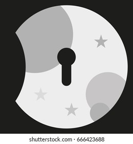 Keyhole icon.