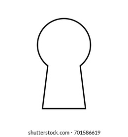 Keyhole icon .