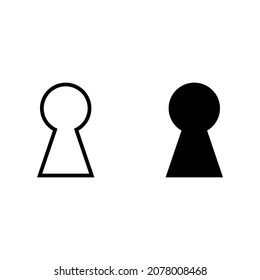 Keyhole icon for apps and web sites