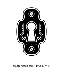 Keyhole Icon Design Vector Art Illustration