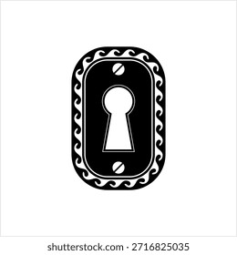 Keyhole Icon Design Vector Art Illustration