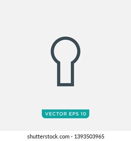 Keyhole Icon Design, Vector EPS10