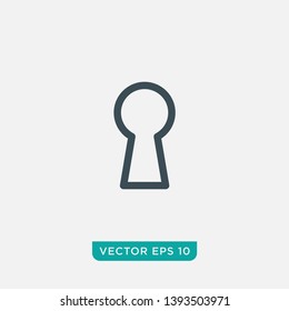 Keyhole Icon Design, Vector EPS10