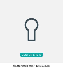 Keyhole Icon Design, Vector EPS10