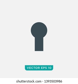 Keyhole Icon Design, Vector EPS10