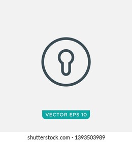 Keyhole Icon Design, Vector EPS10