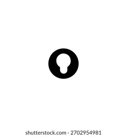 Diseño de Vector plano de icono de ojo de cerradura.