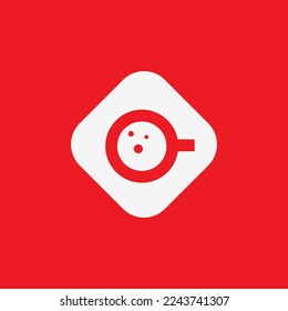 Keyhole icon, graphic resource template, vector illustration.