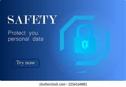
Icono de agujero clave, ilustración o fondo de la privacidad del concepto de seguridad, seguridad de la tecnología cibernética, diseño de fondo de protección de red, tecnología de Internet de alta velocidad abstracta azul
