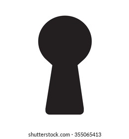 keyhole icon Illustration design