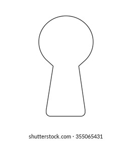 keyhole icon Illustration design
